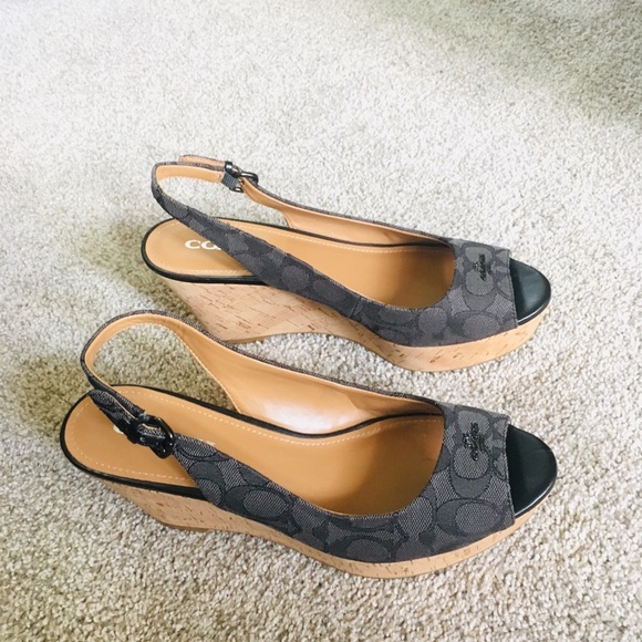 Coach Wedge Sandals (Authentic!!) - Picture 6 of 9